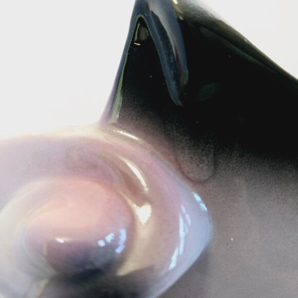 VINTAGE HULL 71 PARCHMENT GREY AND PINK CONSOLE PLANTER CENTERPIECE BOWL 12.5" - Picture 12 of 12